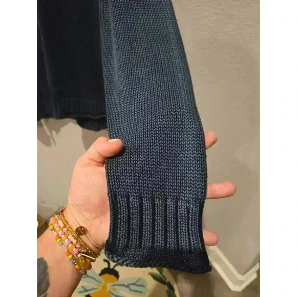 Chico's Women's V-Neck Pullover Sweater Blue Size 1 Long Sleeve 8/10 Regular - Picture 6 of 11